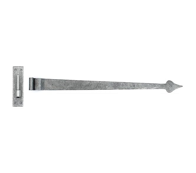 From The Anvil 33741 35'' Hook & Band Hinges - Cranked (Pair) - Pewter