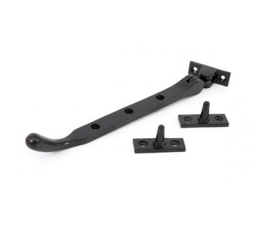 From The Anvil 33743 8 Cast Peardrop Window Stay - Black