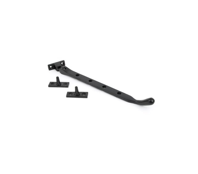 From The Anvil 33744 10 Cast Peardrop Window Stay - Black