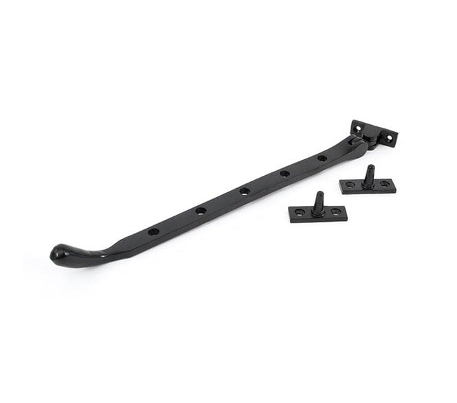 From The Anvil 33745 12 Cast Peardrop Window Stay - Black