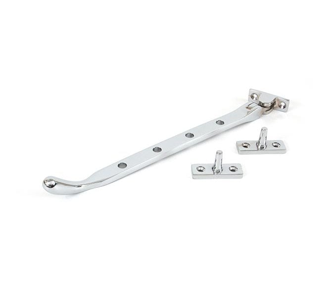From The Anvil 33753 10 Cast Peardrop Window Stay - Polished Chrome
