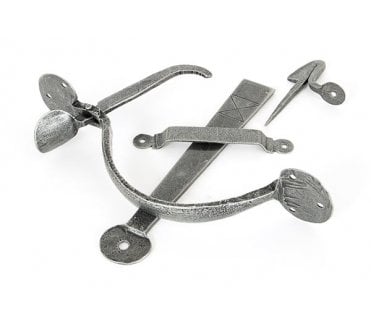 From The Anvil 33763 Heavy Bean Thumblatch Set -Pewter