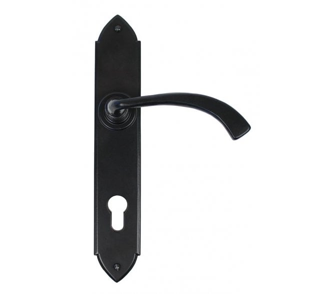 From The Anvil 33764 Gothic Curved Espag Multipoint Lever - Black