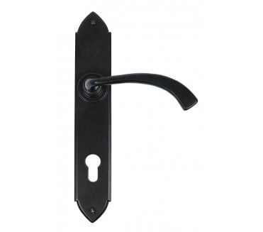 From The Anvil 33764 Gothic Curved Espag Multipoint Lever - Black