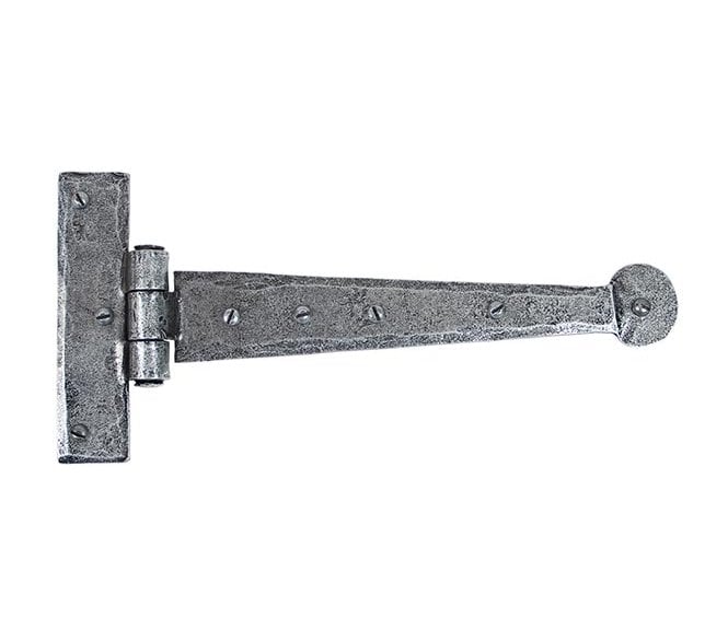 From The Anvil 33789 225mm Penny End T Hinges (Pair) - Pewter