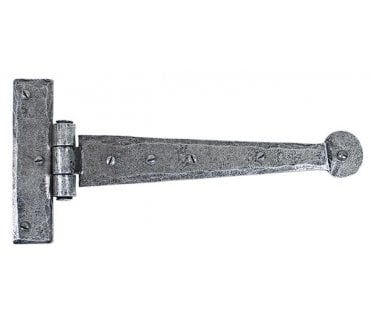 From The Anvil 33789 225mm Penny End T Hinges (Pair) - Pewter