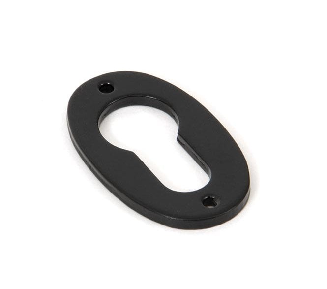 From The Anvil 33830 Oval Euro Profile Escutcheon - Black