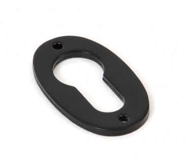From The Anvil 33830 Oval Euro Profile Escutcheon - Black