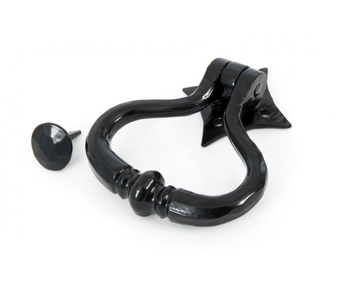 From The Anvil 33839 Shakespeare Door Knocker - Black