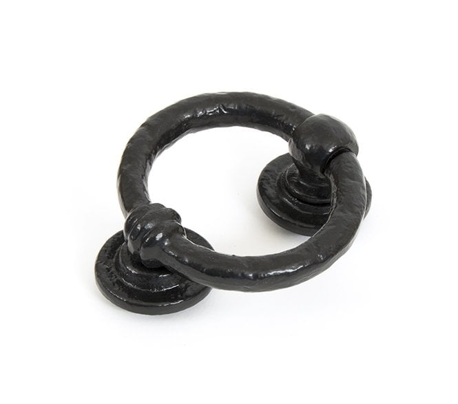 From The Anvil 33869 4 Ring Door Knocker - Black