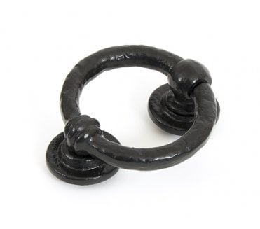From The Anvil 33869 4 Ring Door Knocker - Black