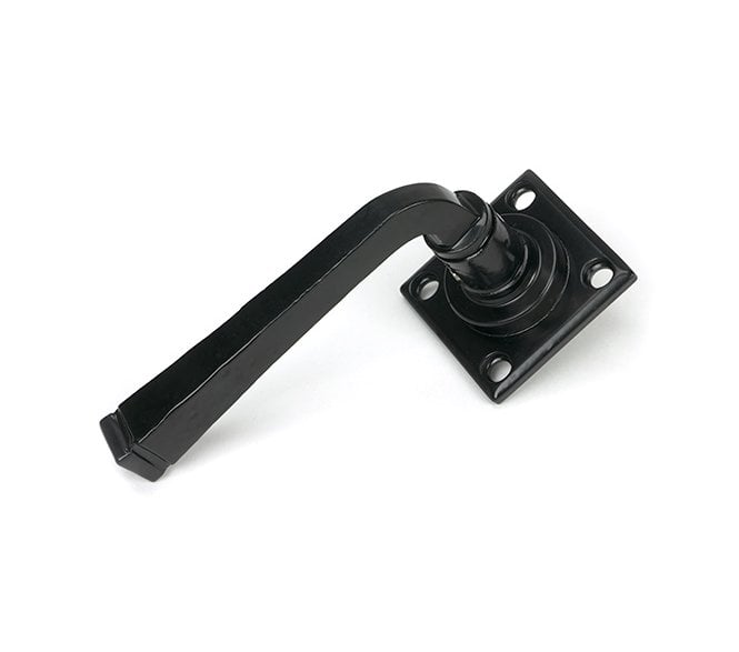 From The Anvil 33873 Avon Lever Handle On Rose Set (Unsprung) - Black