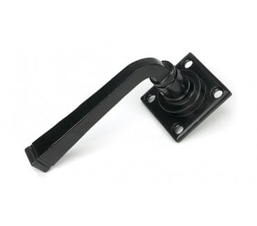 From The Anvil 33873 Avon Lever Handle On Rose Set (Unsprung) - Black