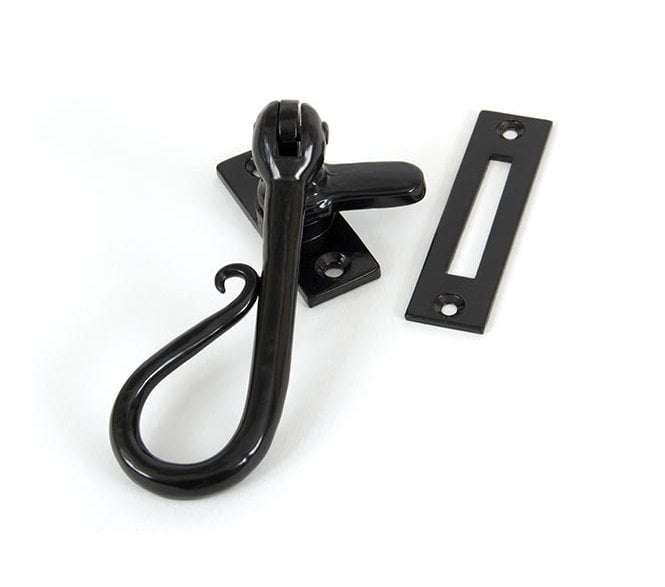 From The Anvil 33956 Shepherd's Crook Window Fastener - Black