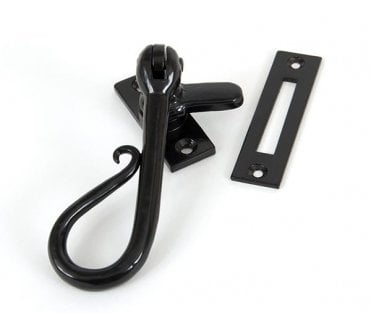 From The Anvil 33956 Shepherd's Crook Window Fastener - Black