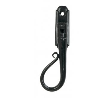 From The Anvil 33958 Shepherd's Crook Locking Espag Fastener (Left Hand) - Black