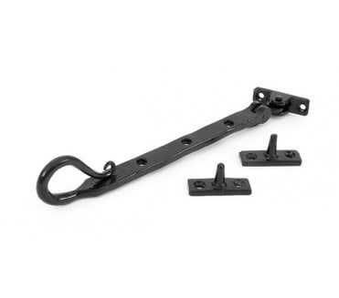 From The Anvil 33960 8 Shepherd's Crook Window Stay - Black