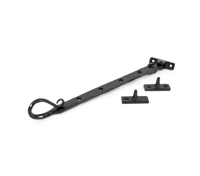 From The Anvil 33961 10 Shepherd's Crook Window Stay - Black