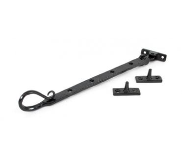 From The Anvil 33961 10 Shepherd's Crook Window Stay - Black