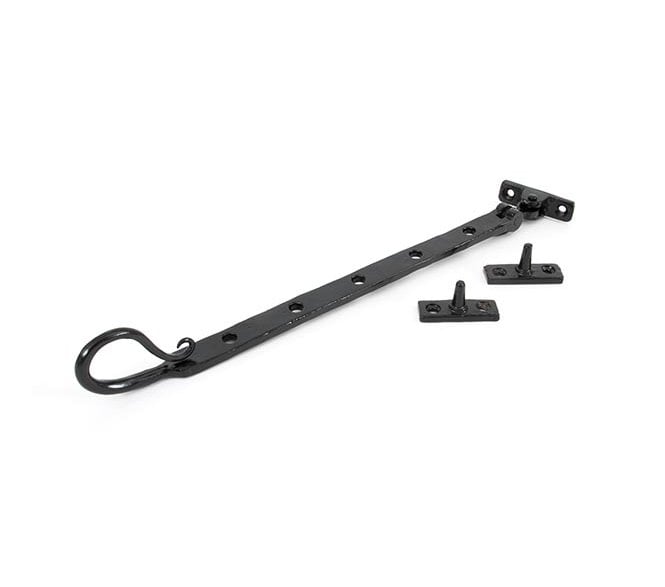 From The Anvil 33962 12 Shepherd's Crook Window Stay - Black
