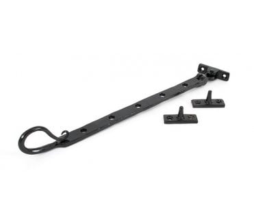 From The Anvil 33962 12 Shepherd's Crook Window Stay - Black