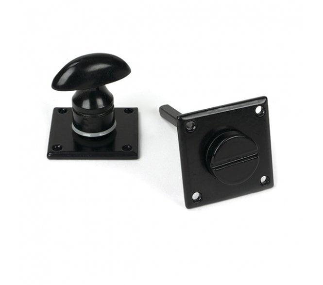 From The Anvil 33964 Diamond Bathroom Thumbturn - Black
