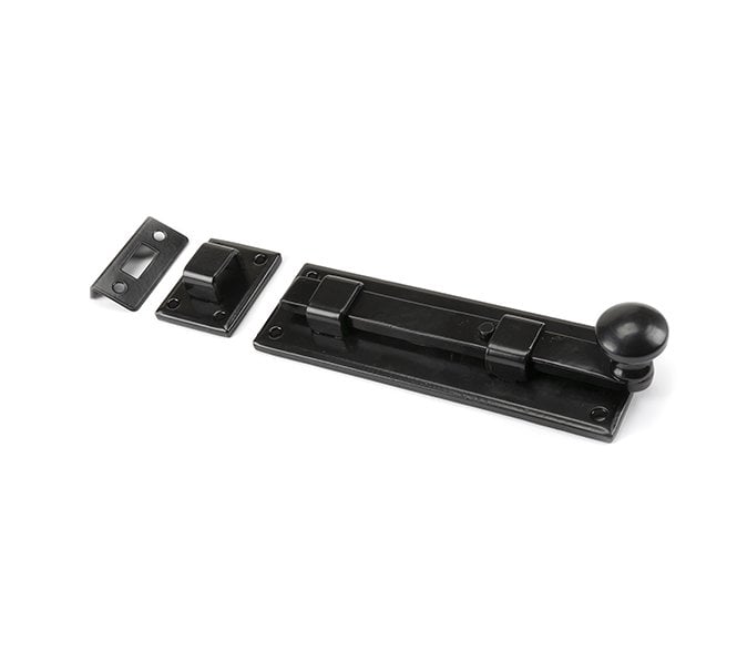 From The Anvil 33980 6 Straight Knob Bolt - Black