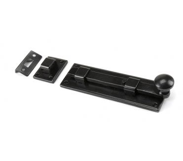 From The Anvil 33980 6 Straight Knob Bolt - Black