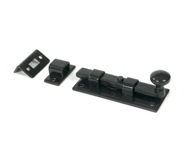 From The Anvil 33982 4 Straight Knob Bolt - Black