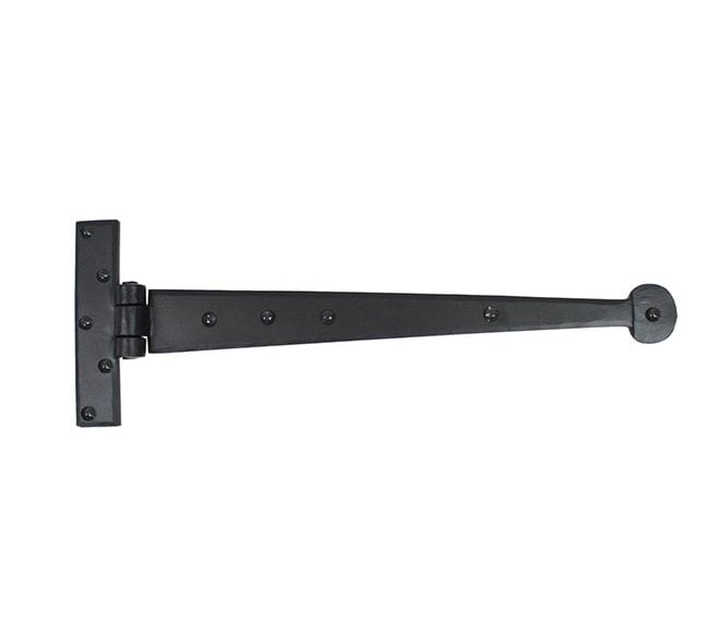 From The Anvil 33990 400mm Penny End Tee Hinges (Pair) - Black