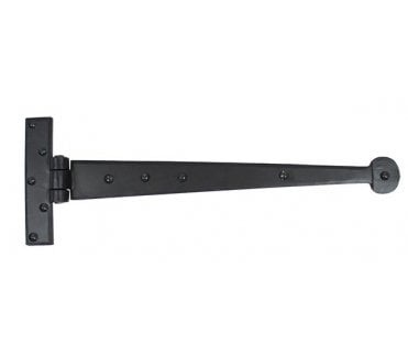 From The Anvil 33990 400mm Penny End Tee Hinges (Pair) - Black