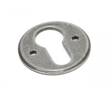 From The Anvil 45122 Regency Euro Profile Escutcheon - Pewter