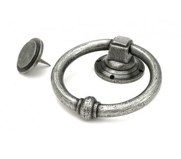 From The Anvil 45154 Regency Ring Door Knocker - Pewter