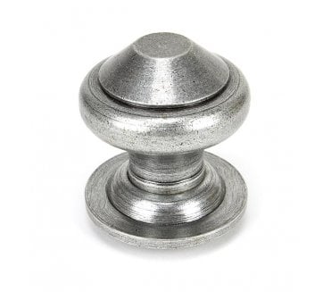 From The Anvil 45155 Regency Centre Door Knob  - Pewter