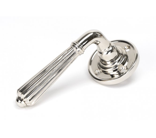 From The Anvil 45321 Hinton Lever On Round Rose - Polished Nickel