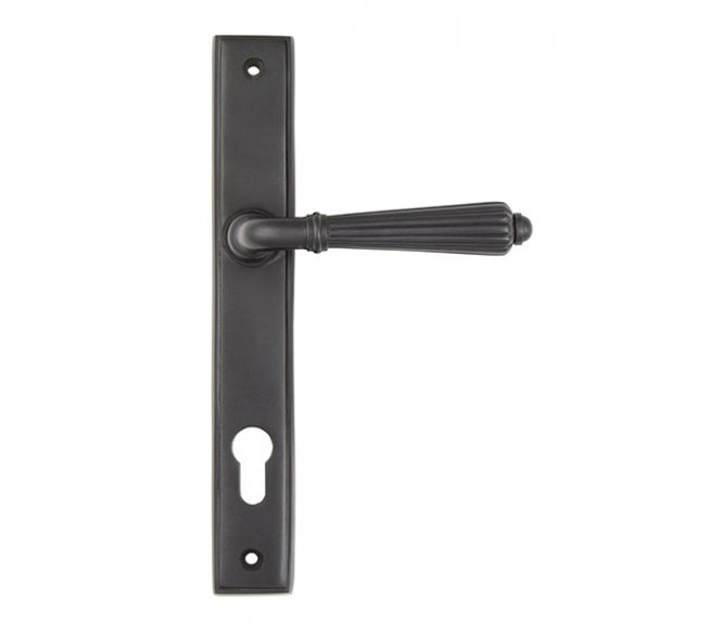 From The Anvil 45332 Hinton Slimline Sprung Lever Espag Lock Set - Aged Bronze