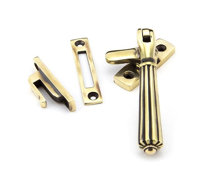 From The Anvil 45339 Locking Hinton Window Fastener - Aged Brass