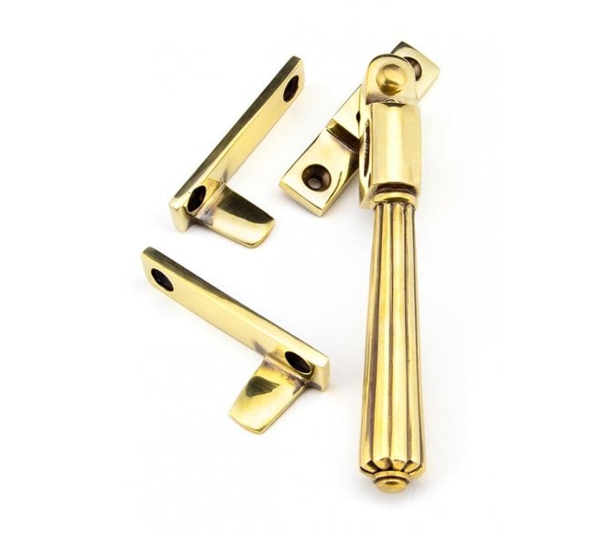 From The Anvil 45344 Locking Night Vent Hinton Window Fastener - Aged Brass