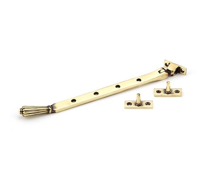 From The Anvil 45360 10 Hinton Window Stay - Aged Brass