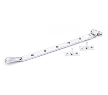 From The Anvil 45364 12 Hinton Window Stay - Polished Chrome