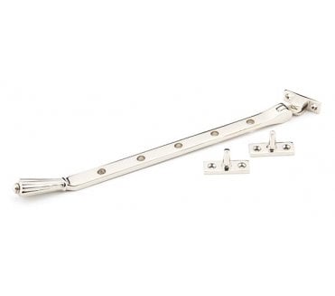 From The Anvil 45367 12 Hinton Window Stay - Polished Nickel
