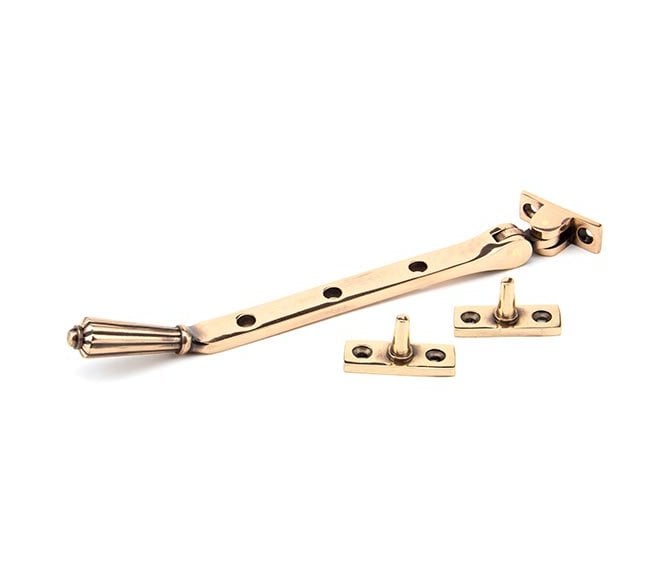 From The Anvil 45371 8 Hinton Window Stay - Polished Bronze