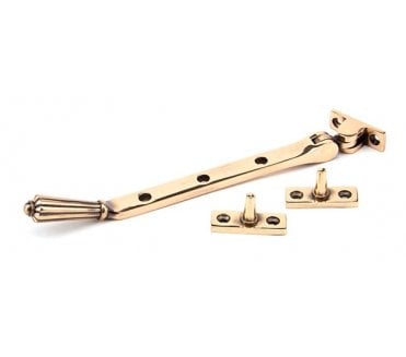 From The Anvil 45371 8 Hinton Window Stay - Polished Bronze