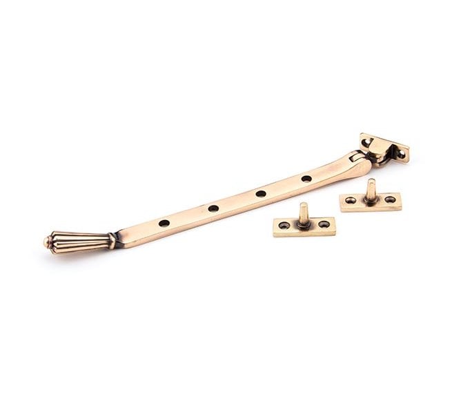 From The Anvil 45372 10 Hinton Window Stay - Polished Bronze