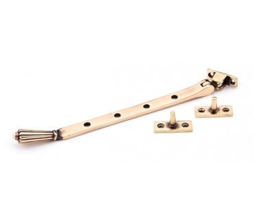 From The Anvil 45372 10 Hinton Window Stay - Polished Bronze