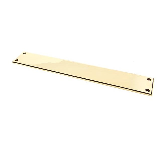 From The Anvil 45384 Art Deco Finger Plate 425mm - Aged Brass