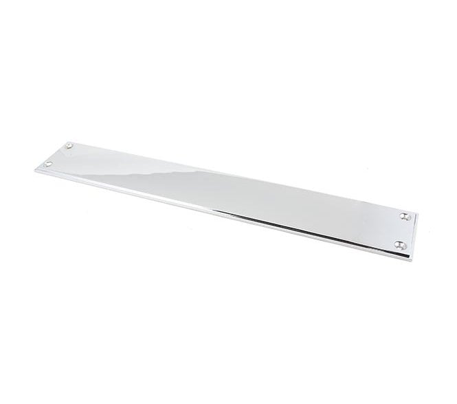 From The Anvil 45385 Art Deco Finger Plate 425mm - Polished Chrome