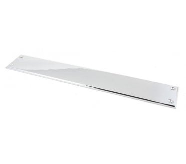 From The Anvil 45385 Art Deco Finger Plate 425mm - Polished Chrome