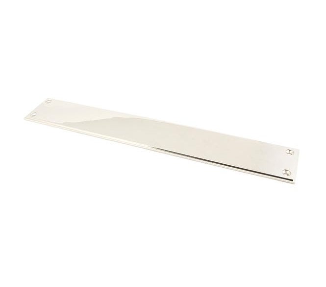 From The Anvil 45386 Art Deco Finger Plate 425mm - Polished Nickel