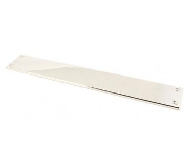 From The Anvil 45386 Art Deco Finger Plate 425mm - Polished Nickel